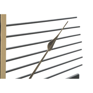 Orologio da Parete MF236, Nero, Metallo, 60x4,5x60 cm, Seven Design