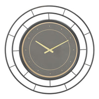 Orologio da Parete MF279, Nero, Metallo, 70x5,5x70 cm, Seven Design
