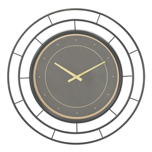 Orologio da Parete MF279, Nero, Metallo, 70x5,5x70 cm, Seven Design