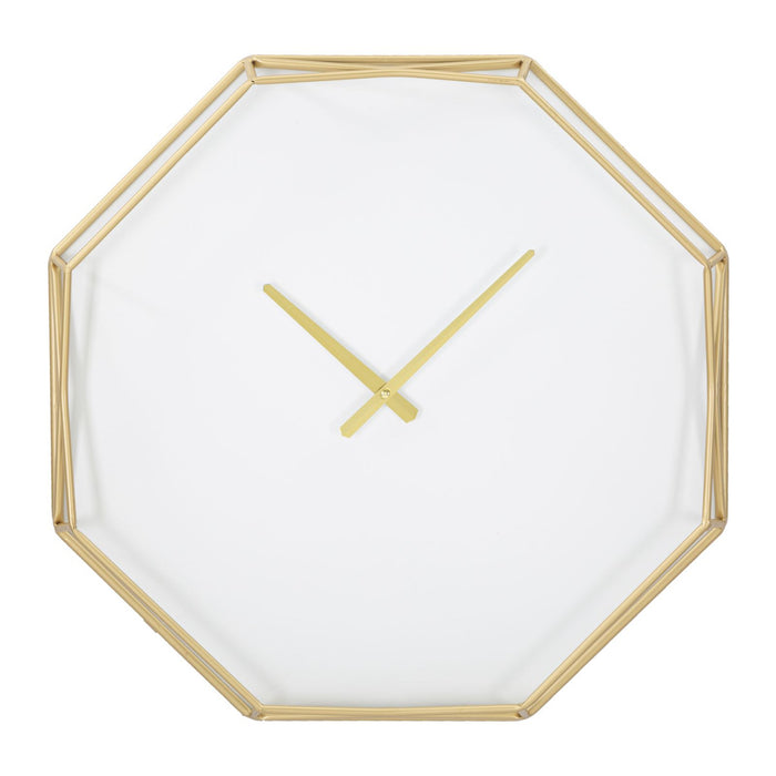 Orologio da Parete MF281, Oro, Metallo, 56x6,5x56 cm, Seven Design