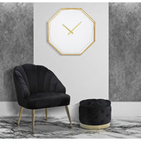 Orologio da Parete MF281, Oro, Metallo, 56x6,5x56 cm, Seven Design