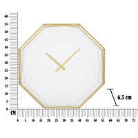 Orologio da Parete MF281, Oro, Metallo, 56x6,5x56 cm, Seven Design