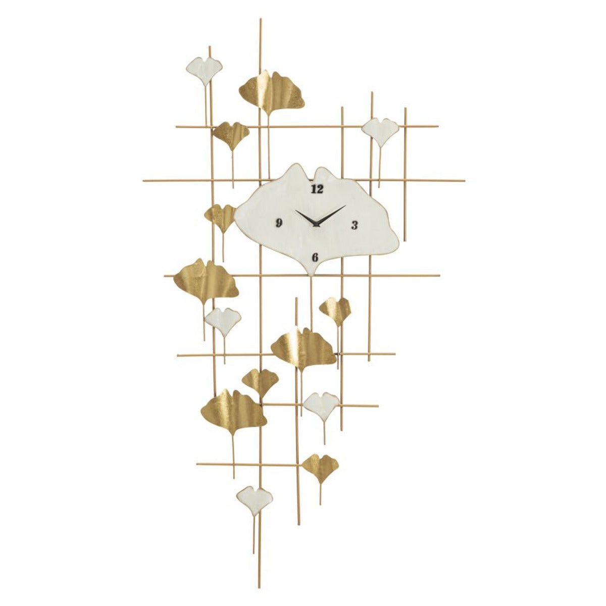 Orologio da Parete MF238, Oro, Metallo, 75,5x3,5x133 cm, Seven Design