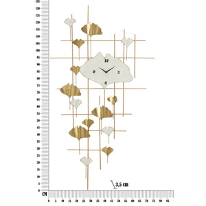Orologio da Parete MF238, Oro, Metallo, 75,5x3,5x133 cm, Seven Design