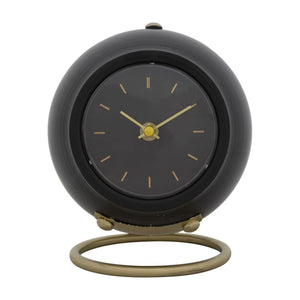 Orologio da Tavolo MF295, Nero, Metallo, 16x13x19 cm, Seven Design