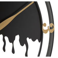 Orologio da Parete MF235, Nero, Metallo, 66x4x66 cm, Seven Design