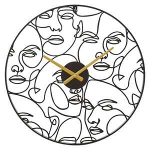 Orologio da Parete MF242, Nero, Metallo, 50x3,5x50 cm, Seven Design