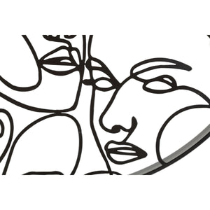 Orologio da Parete MF242, Nero, Metallo, 50x3,5x50 cm, Seven Design