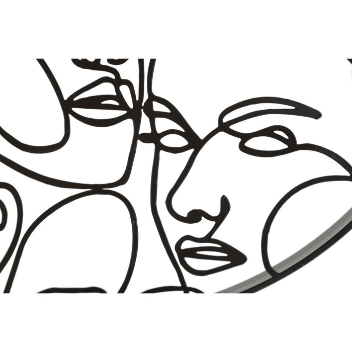 Orologio da Parete MF242, Nero, Metallo, 50x3,5x50 cm, Seven Design