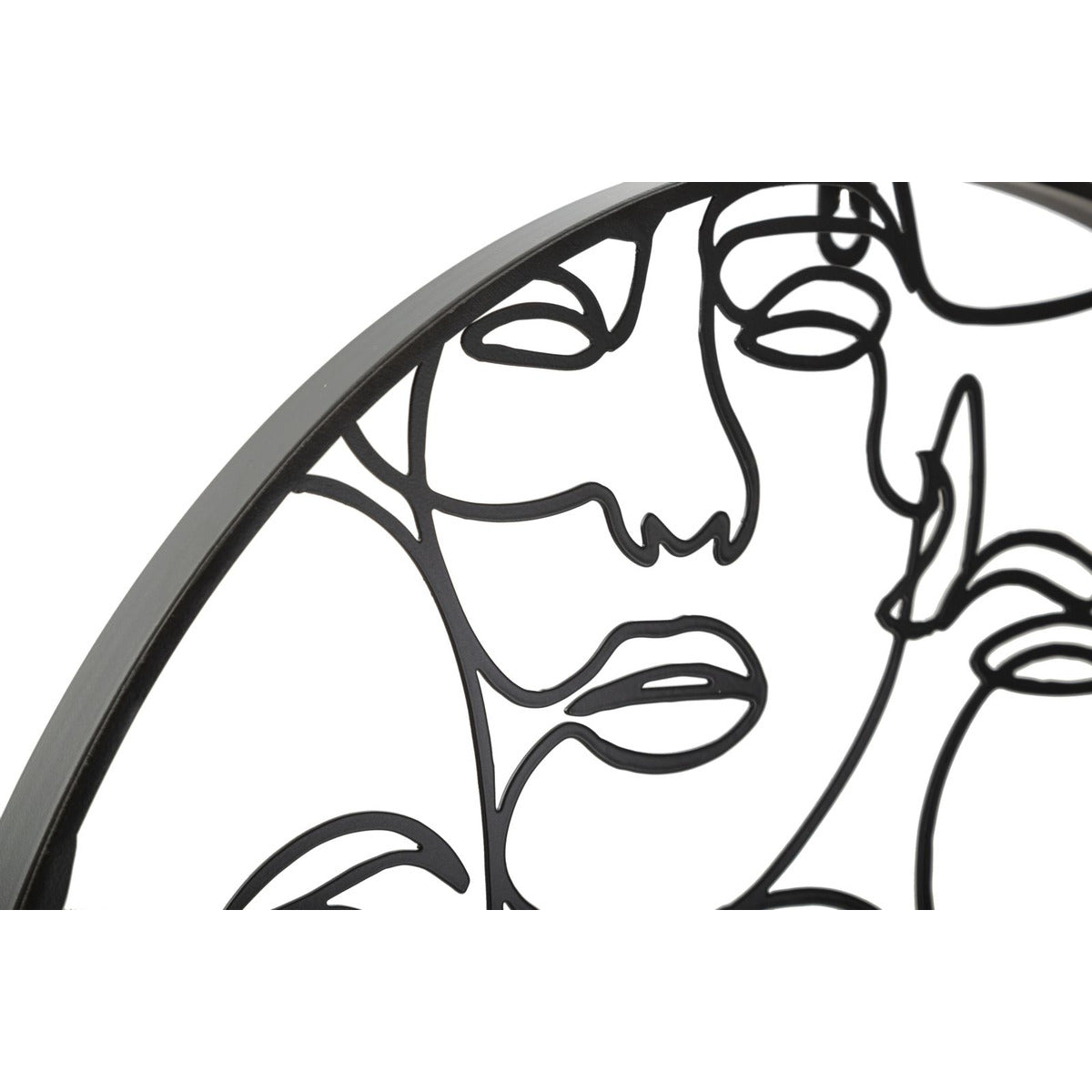 Orologio da Parete MF242, Nero, Metallo, 50x3,5x50 cm, Seven Design