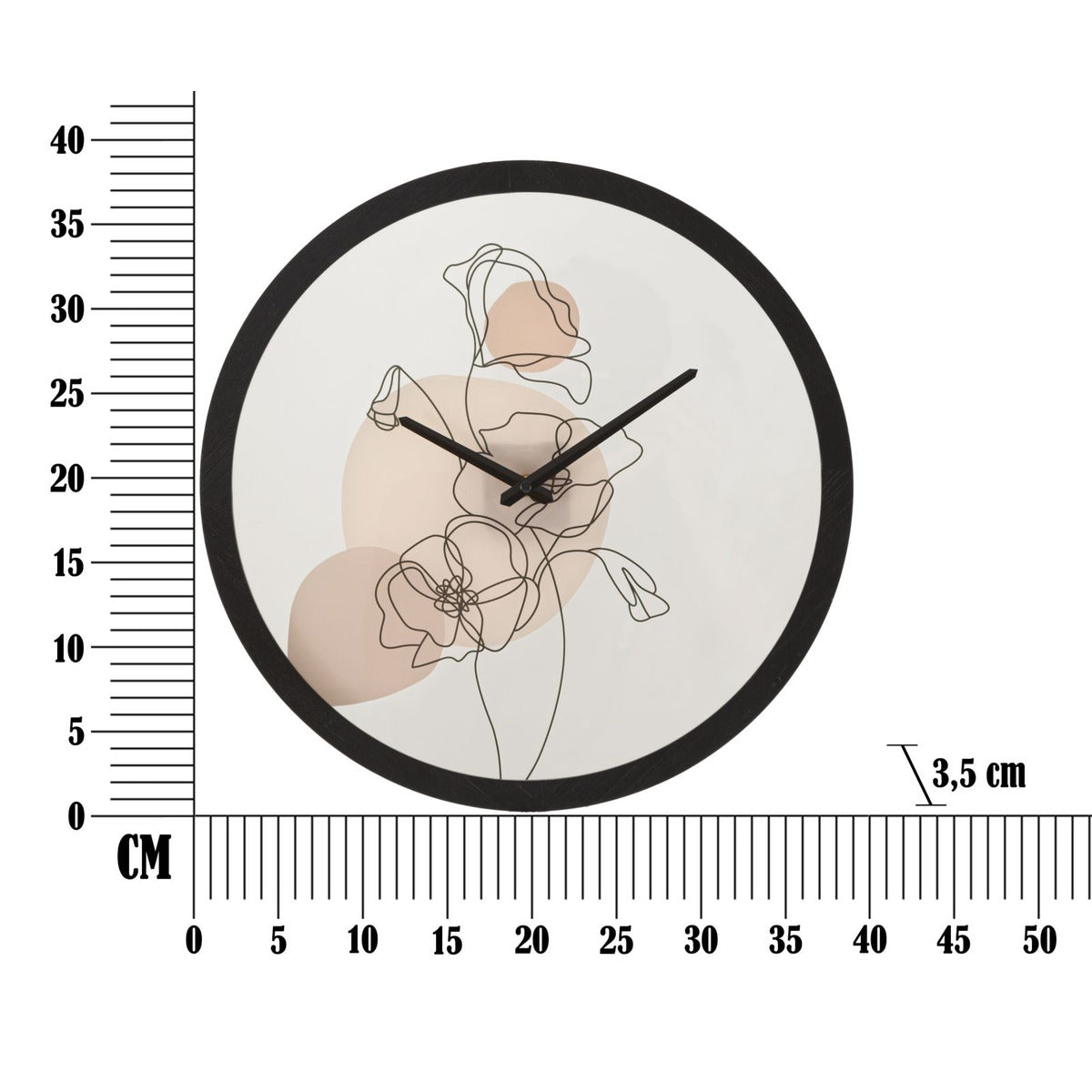 Orologio da Parete MF285, Multicolore, Metallo, 40x3,5x40 cm, Seven Design