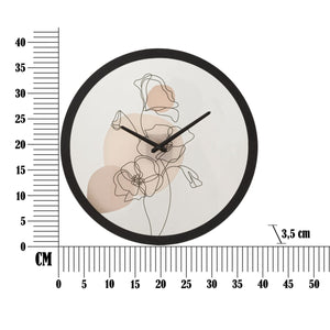 Orologio da Parete MF285, Multicolore, Metallo, 40x3,5x40 cm, Seven Design