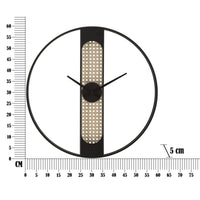 Orologio da Parete MF239, Nero, Metallo, 60x5x60 cm, Seven Design