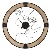 Orologio da Parete MF246, Marrone, Legno, 60x3x60 cm, Seven Design