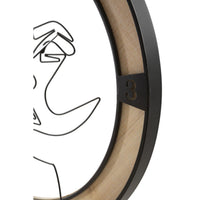 Orologio da Parete MF246, Marrone, Legno, 60x3x60 cm, Seven Design