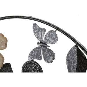 Orologio da Parete MF250, Nero, Metallo, 5,5x5,5x67 cm, Seven Design