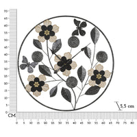 Orologio da Parete MF250, Nero, Metallo, 5,5x5,5x67 cm, Seven Design