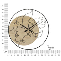 Orologio da Parete MF270, Marrone, Metallo, 60x2x60 cm, Seven Design