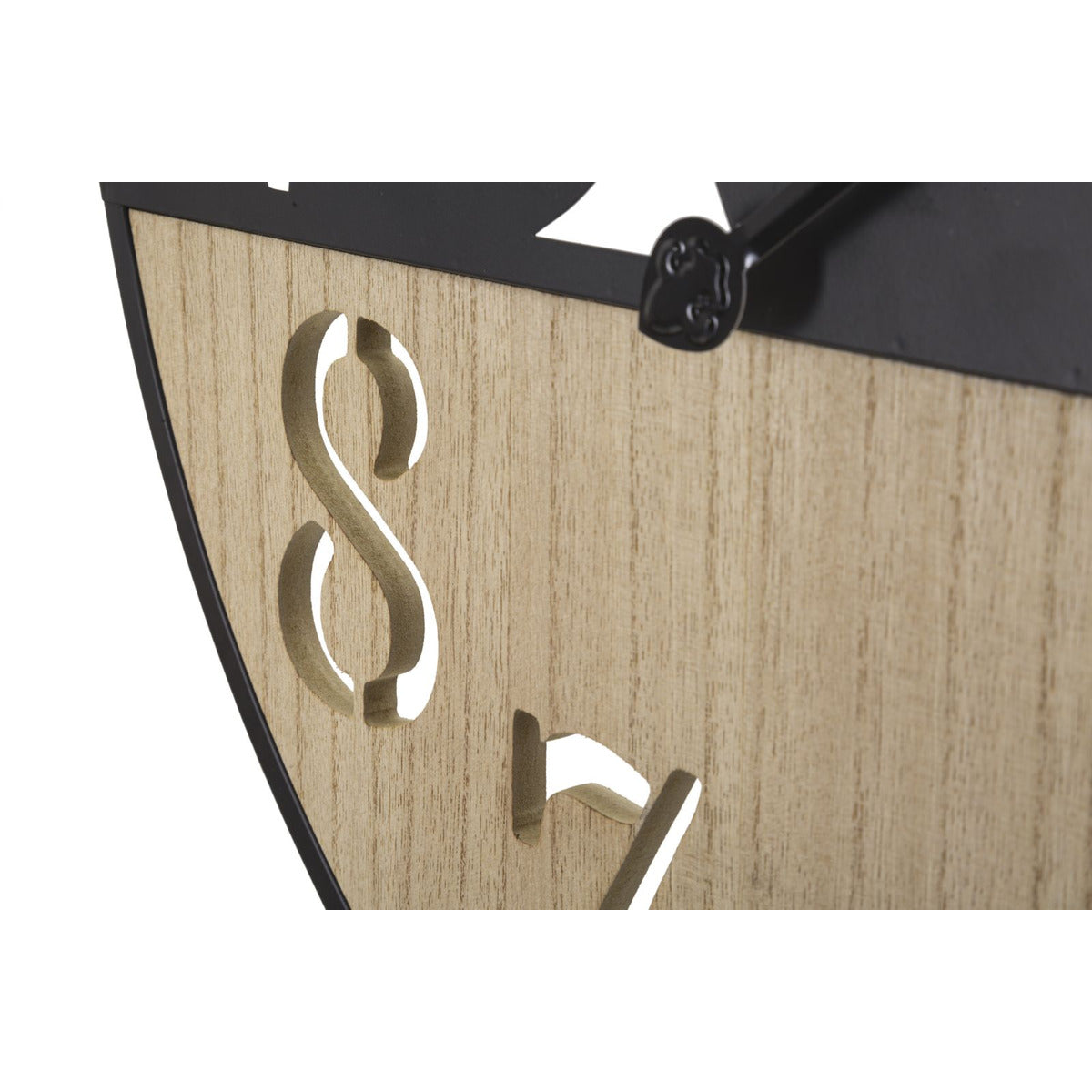 Orologio da Parete MF257, Nero, Metallo, 60x2,5x60 cm, Seven Design