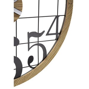 Orologio da Parete MF266, Marrone, Metallo, 60x2,5x60 cm, Seven Design