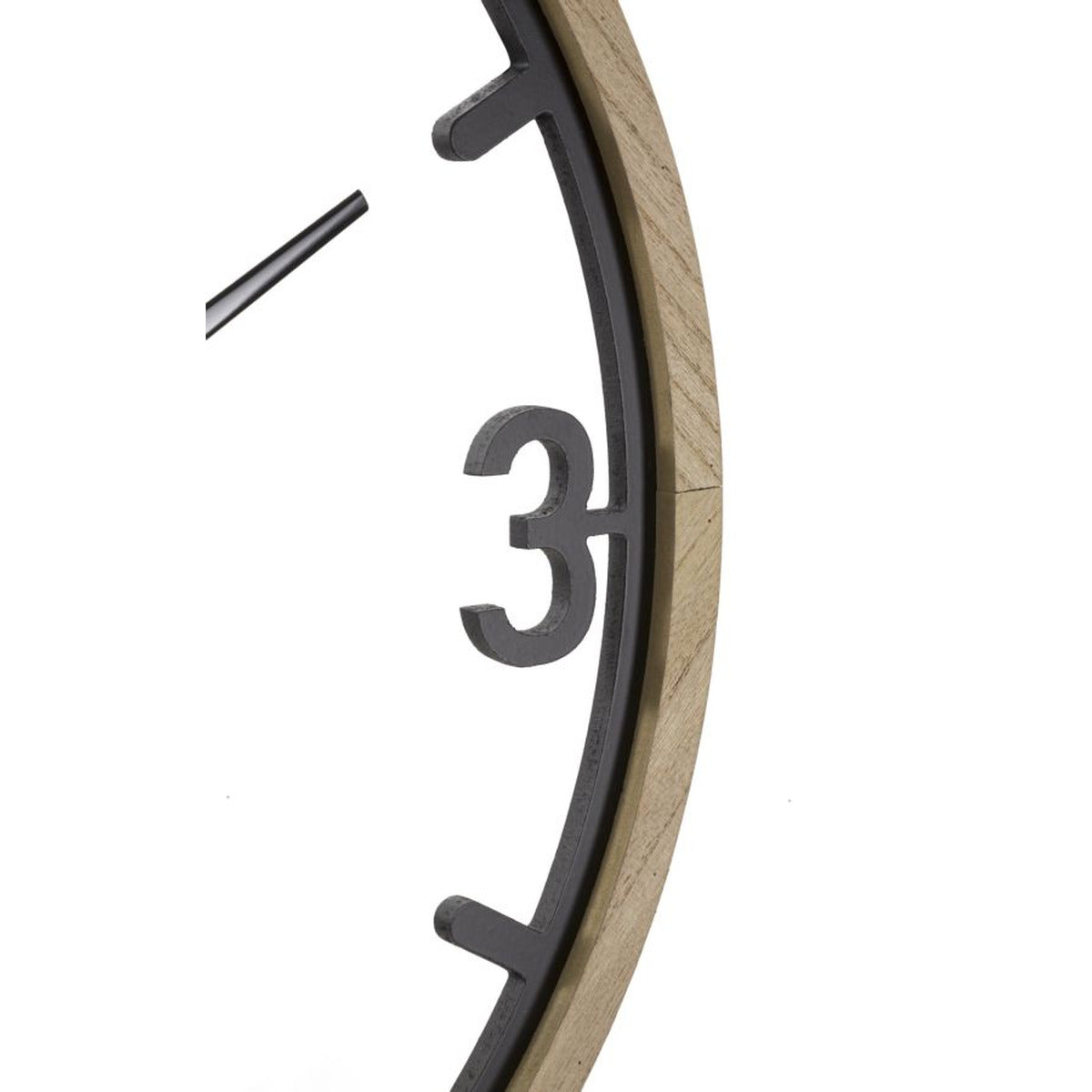 Orologio da Parete MF269, Nero, Metallo, 60x2,5x60 cm, Seven Design