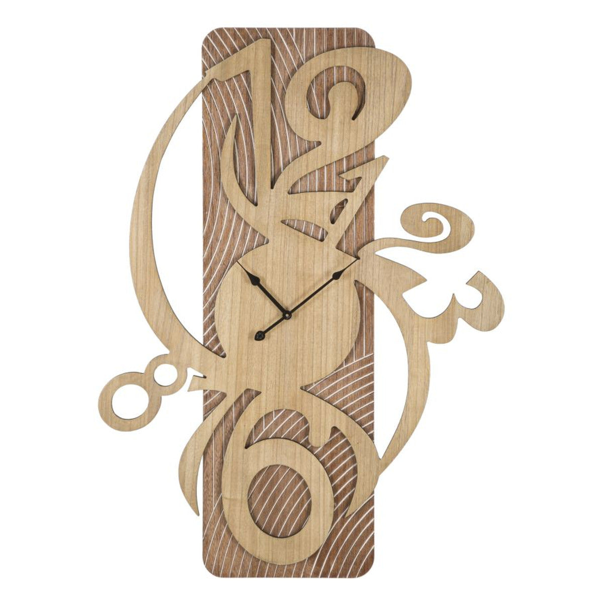 Orologio da Parete MF231, Marrone, MDF, 70x4,4x93 cm, Seven Design