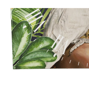 Orologio da Parete Africa 2, Multicolore, MDF, 60x4,5x60 cm, Seven Design