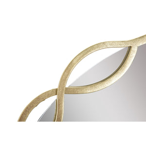 Specchio con Cornice Farfalla 25, Oro, Metallo, 73,5x2x72 cm, Seven Design