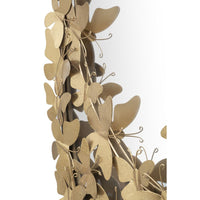 Specchio con Cornice Farfalla 32, Oro, Metallo, 59x3x89,5 cm, Seven Design