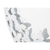 Specchio con Cornice MF491, Bianco, Metallo, 62,5x2,3x62,5 cm, Seven Design