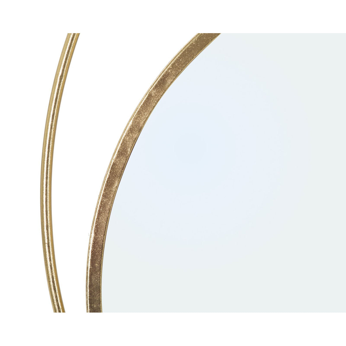 Specchio con Cornice Luna 3, Oro, Metallo, 90x3x83 cm, Seven Design