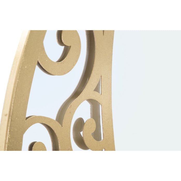 Specchio con Cornice Luna 2, Oro, Metallo, 72x1x72 cm, Seven Design