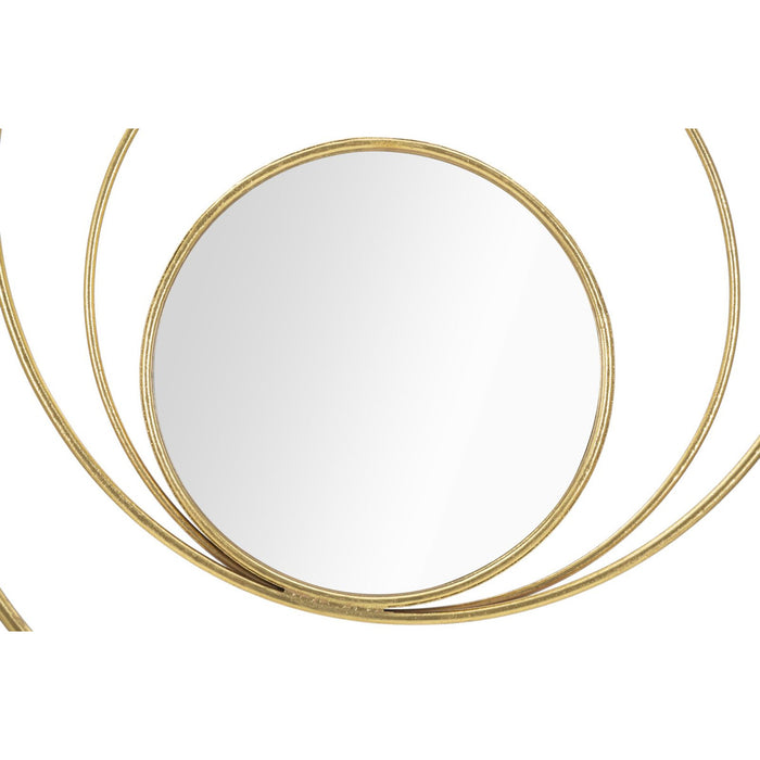 Specchio con Cornice MF500, Oro, Metallo, 80x3,5x80 cm, Seven Design