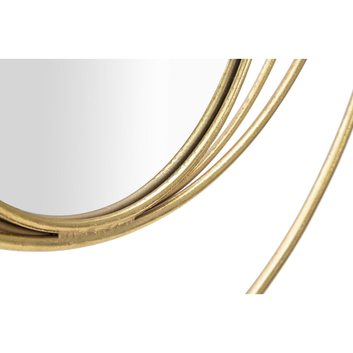 Specchio con Cornice MF500, Oro, Metallo, 80x3,5x80 cm, Seven Design