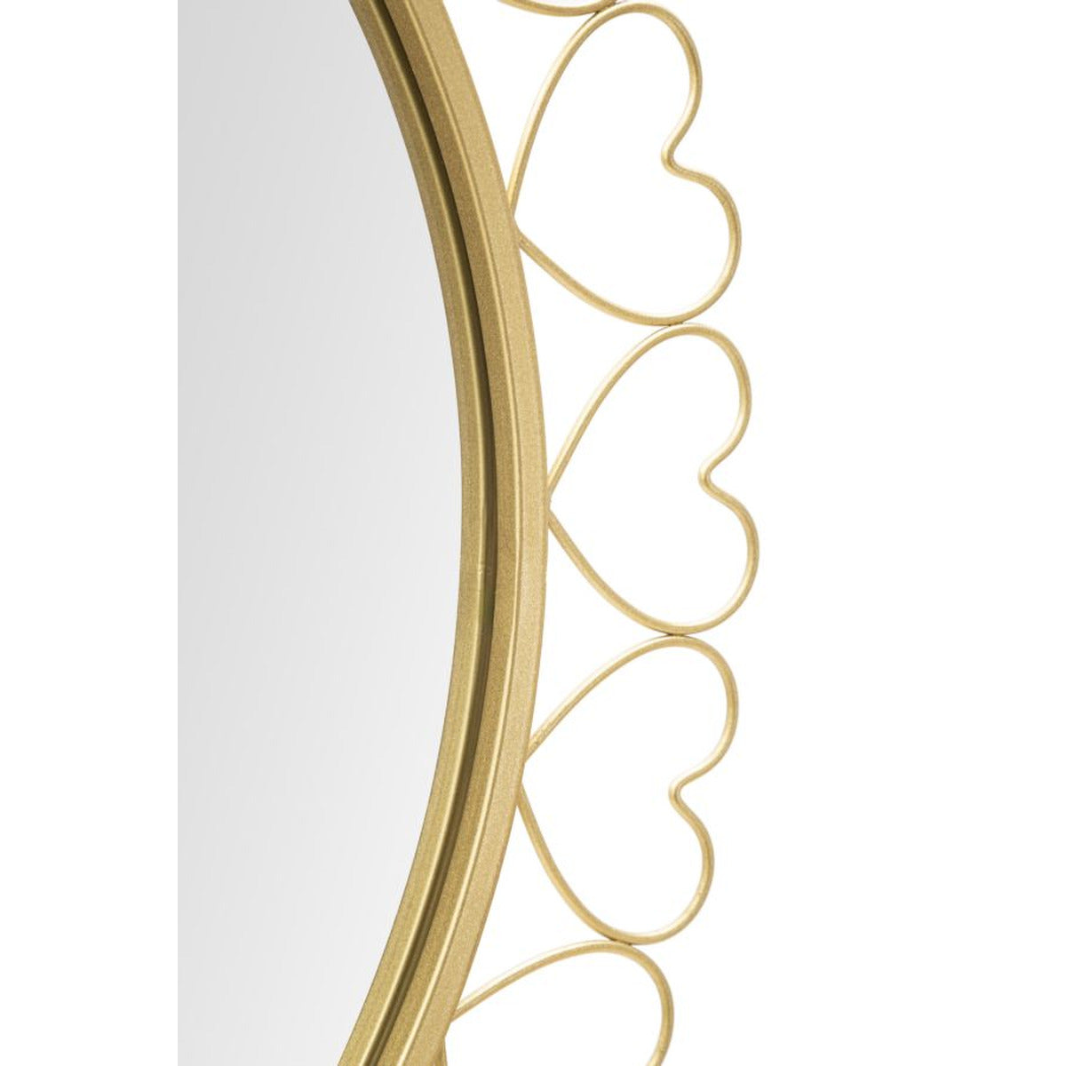 Specchio con Cornice MF492, Oro, Metallo, 80x2,5x80 cm, Seven Design