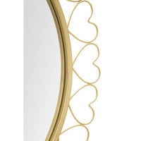 Specchio con Cornice MF492, Oro, Metallo, 80x2,5x80 cm, Seven Design