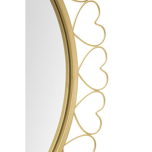 Specchio con Cornice MF492, Oro, Metallo, 80x2,5x80 cm, Seven Design