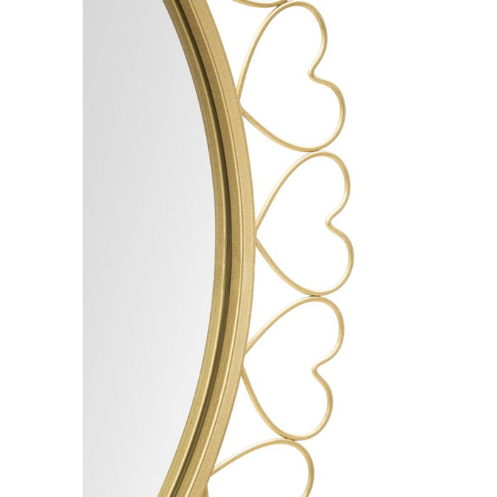 Specchio con Cornice MF492, Oro, Metallo, 80x2,5x80 cm, Seven Design