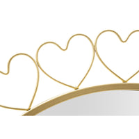 Specchio con Cornice MF492, Oro, Metallo, 80x2,5x80 cm, Seven Design