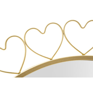 Specchio con Cornice MF492, Oro, Metallo, 80x2,5x80 cm, Seven Design