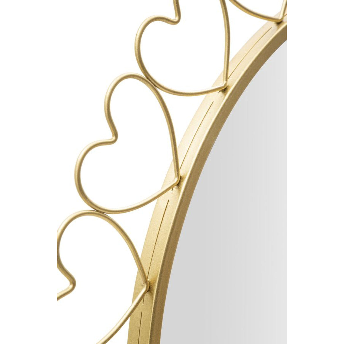 Specchio con Cornice MF492, Oro, Metallo, 80x2,5x80 cm, Seven Design