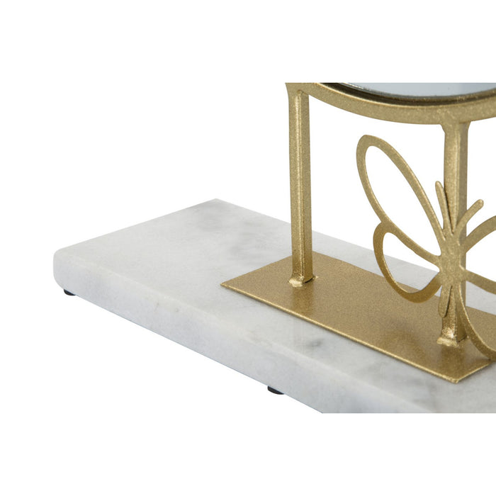 Specchio con Cornice MF504, Oro, Metallo, 30x9x39,5 cm, Seven Design