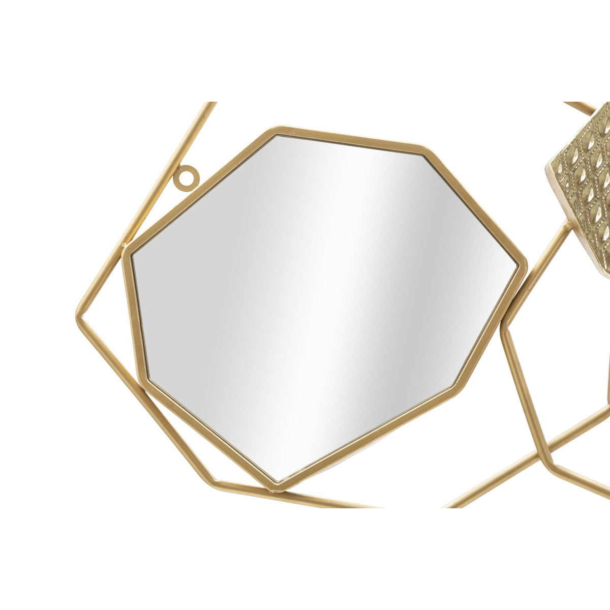 Specchio con Cornice MF501, Oro, Metallo, 91x4x52 cm, Seven Design