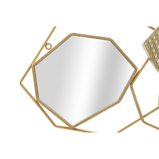 Specchio con Cornice MF501, Oro, Metallo, 91x4x52 cm, Seven Design