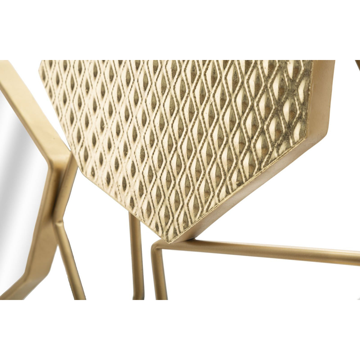 Specchio con Cornice MF501, Oro, Metallo, 91x4x52 cm, Seven Design