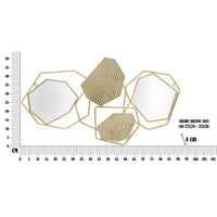 Specchio con Cornice MF501, Oro, Metallo, 91x4x52 cm, Seven Design