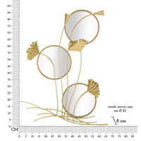 Specchio con Cornice MF499, Oro, Metallo, 65x8x88 cm, Seven Design