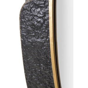 Specchio con Cornice Geometrico 17, Grigio, Metallo, 55,9x5,7x90,8 cm, Seven Design