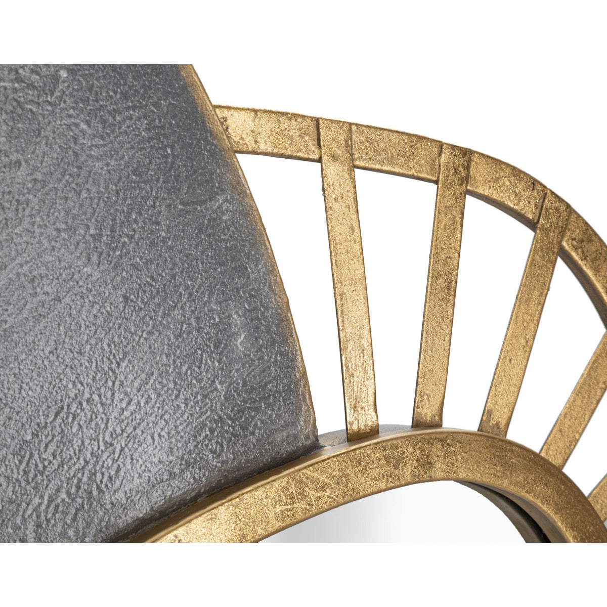 Specchio con Cornice Geometrico 17, Grigio, Metallo, 55,9x5,7x90,8 cm, Seven Design