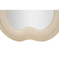 Specchio con Cornice Onde, Beige, MDF, 60x4x160 cm, Seven Design